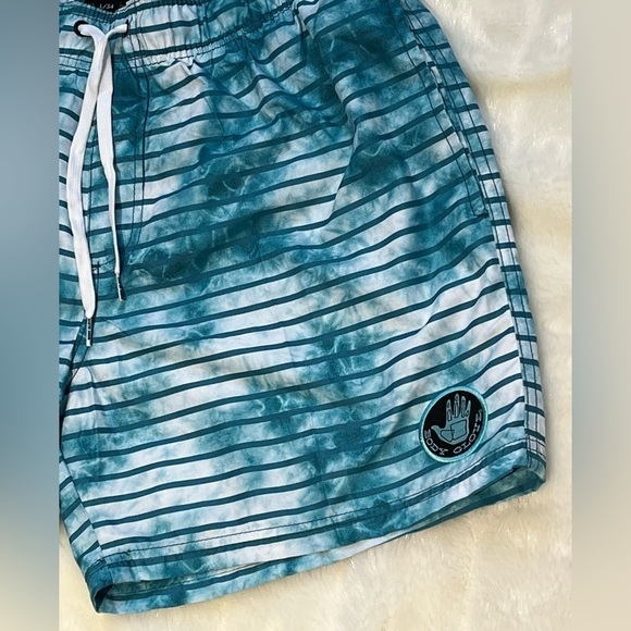 Bodyglove Vapor SwimTrunks Mens sz34 Blue Beachy Coastal Surf Vacation - Picture 2 of 10